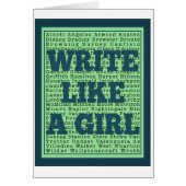 Write Like a Girl Peacock (Front)