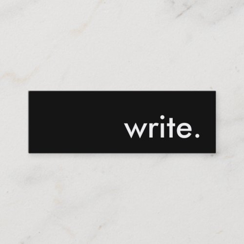 write. business card template