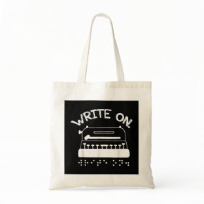 Write on Braille Visually Impaired Blindness Aware Tote Bag