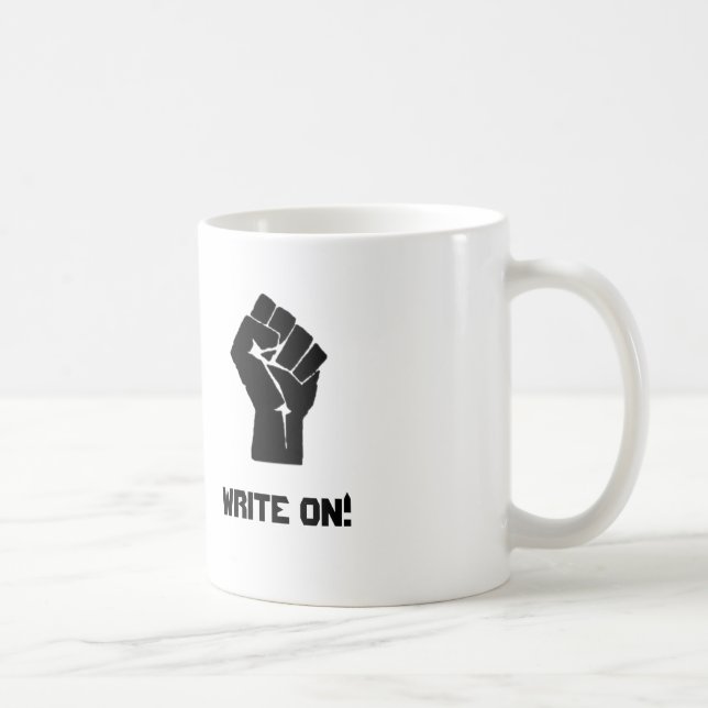 "Write On!" Coffee Mug (Right)