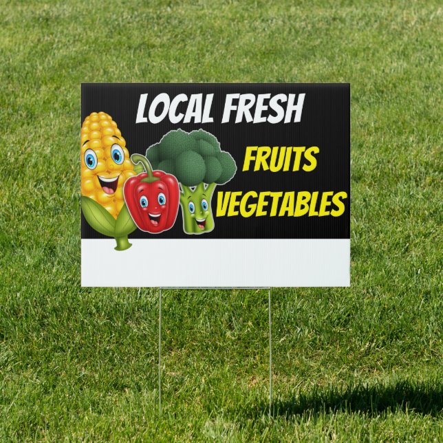 Write On Directions Fruit Vegetable Stand Sign (Insitu)