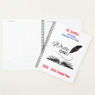 Write On! Personalized Hard Cover Planner