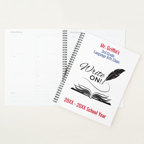 Write On  Personalized Hard Cover Planner