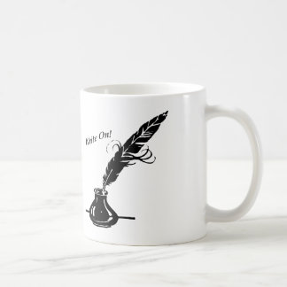 Write On! Quill Ink on a Coffee Cup
