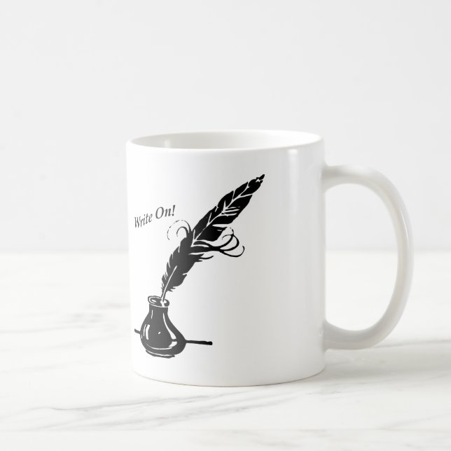 Write On! Quill Ink on a Coffee Cup (Right)