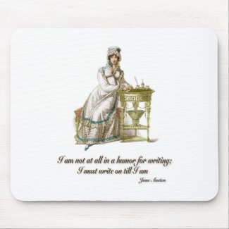 Write On Says Jane Austen Mouse Pad