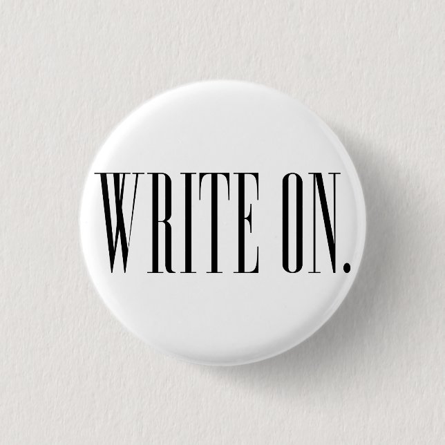 Write On (Ver 1) Pinback Button (Front)