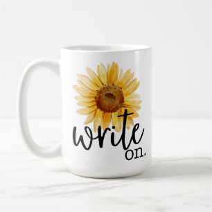 Write On (with Sunflower) Coffee Mug