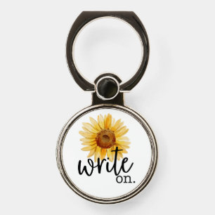 Write On (with Sunflower) Phone Ring Stand
