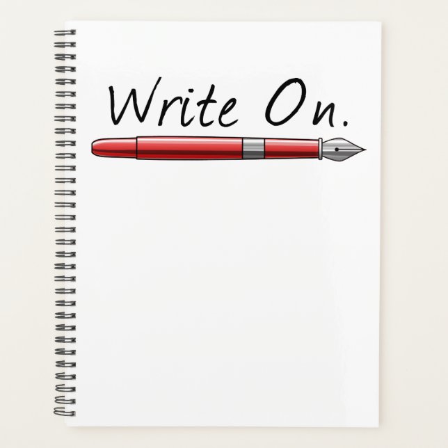 Write On Writing For Writers Planner (Front)