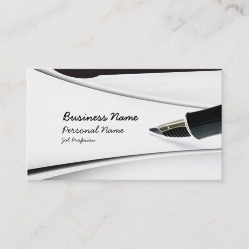 Write Profession Business Card