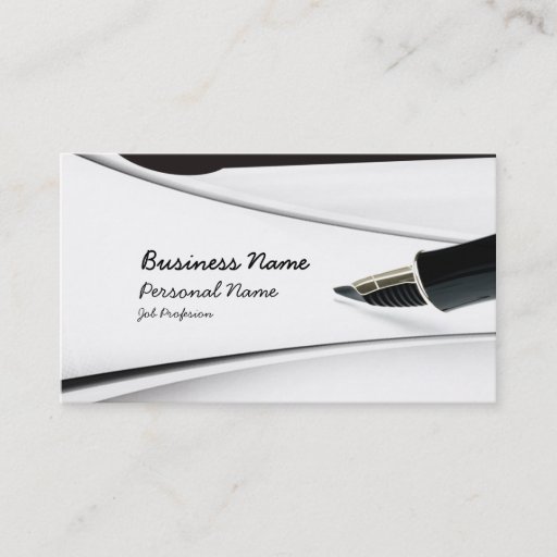 Customizable Write Profession Business Card