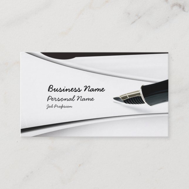 Write Profession Business Card (Front)