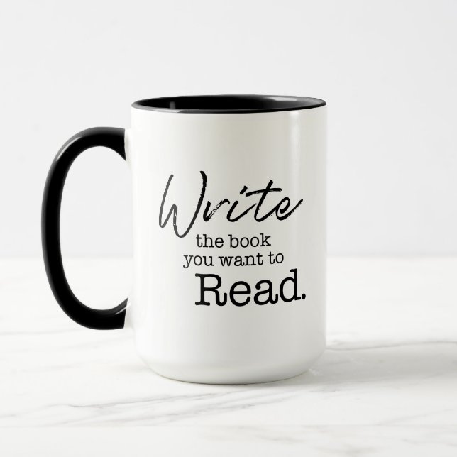 Write the Book you want to read Aspiring Author Mug (Left)