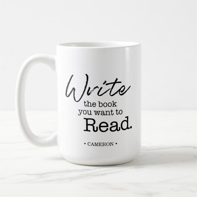 Write the Book you want to read Personalized Mug (Left)