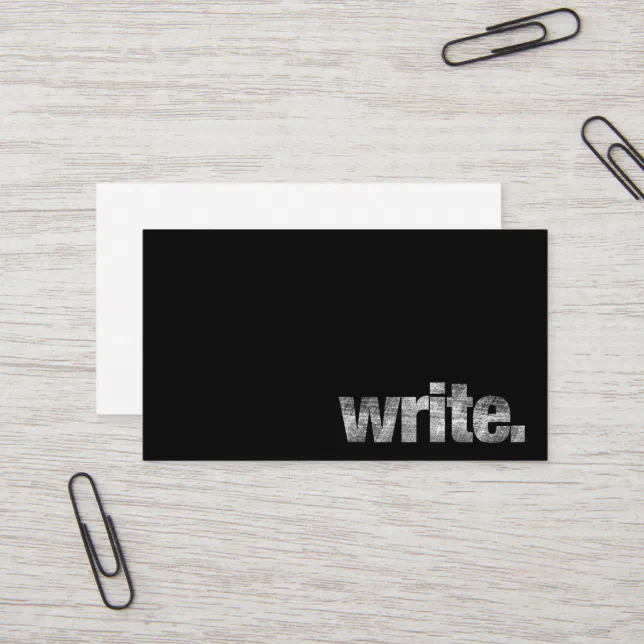 Write Writer Freelance Writer Author Business Card Zazzle