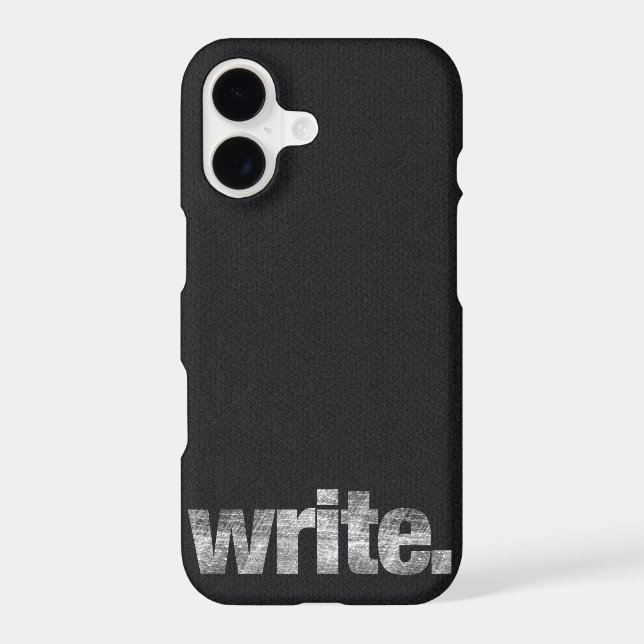 Write: Writer, Freelance Writer, Author Case-Mate iPhone Case (Back)