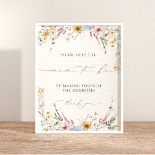 Write Your Address Baby Shower Address the Envelop Poster