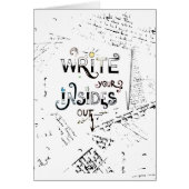 Write your Insides OUT! Motivational writers motto (Front)