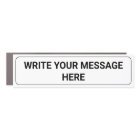 Write Your Message | Custom Text White Template