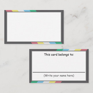 Write Your Own Communication Card - Disability