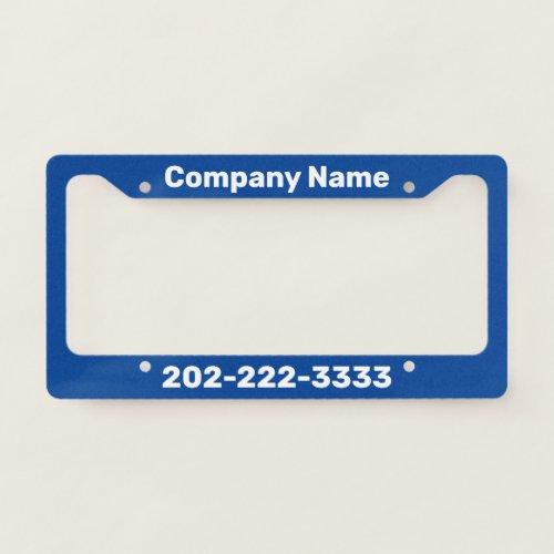 Write Your Own Deep Blue License Plate Frame