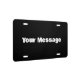 Write Your Own Message Black and White Text License Plate | Zazzle