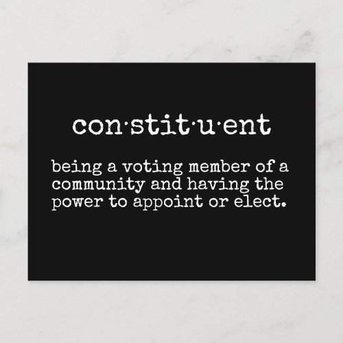 Write Your Representative Constituent Postcard