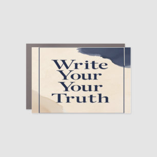 Write Your Truth option 2 Car Magnet