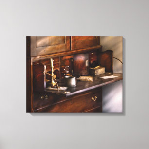 Writer - A statley desk  Canvas Print