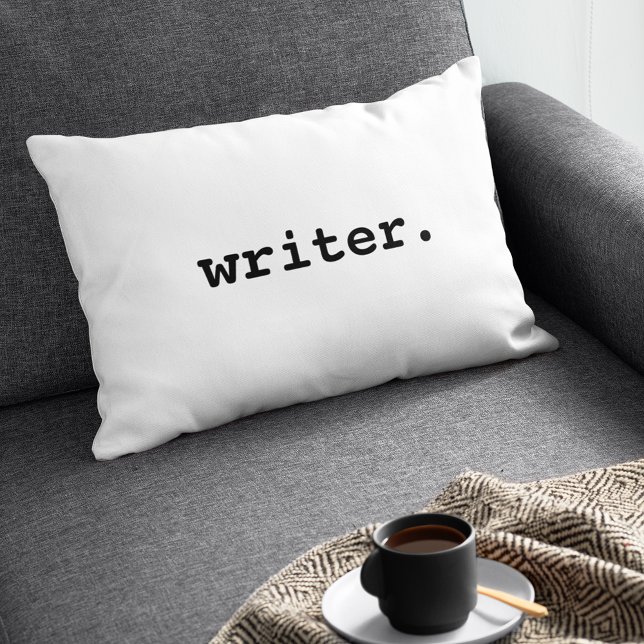 Writer Accent Pillow (Customize to change text size, style or color.)