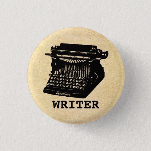 Writer Antique Typewriter Button