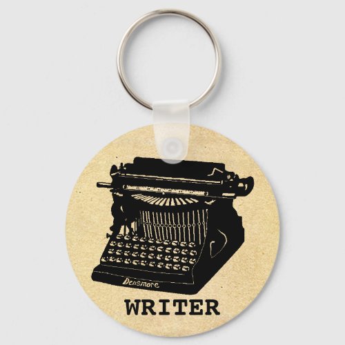 Writer Antique Typewriter Keychain