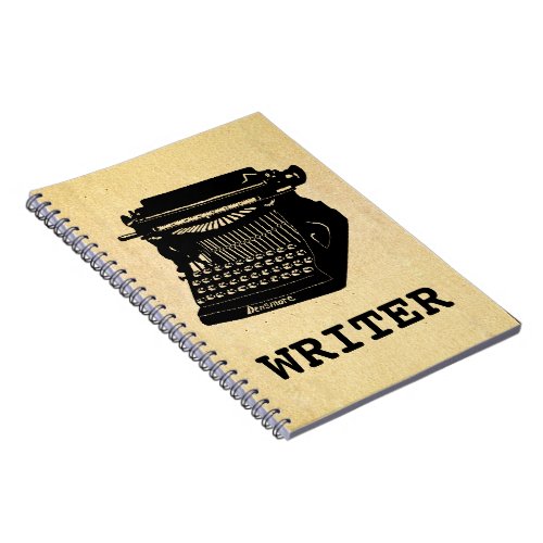 Writer Antique Typewriter Notebook