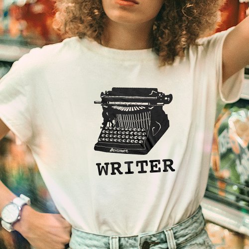 Writer Antique Typewriter T_Shirt