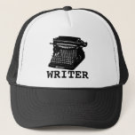 Writer Antique Typewriter Trucker Hat