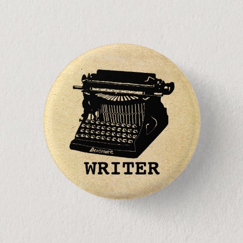 Writer Antique Typewriter Vintage Button
