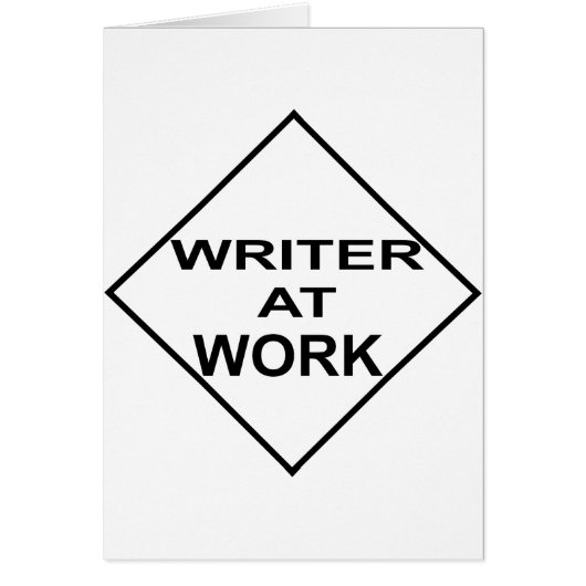 Writer at Work - Gift for Writers Cards (Front)