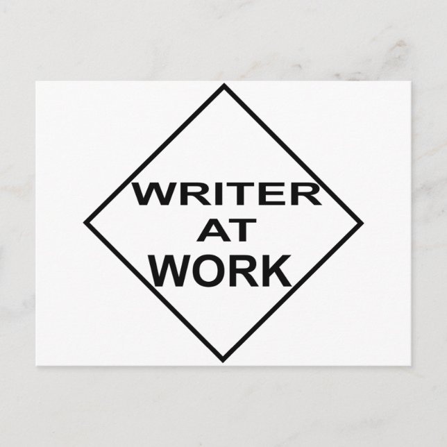 Writer at Work - Gift for Writers Postcard (Front)