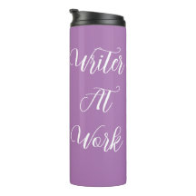 Writer At Work Purple Thermal Tumblers