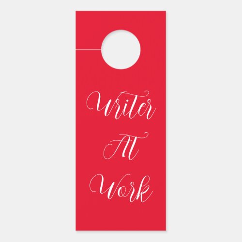 Writer At Work Red Door Hanger