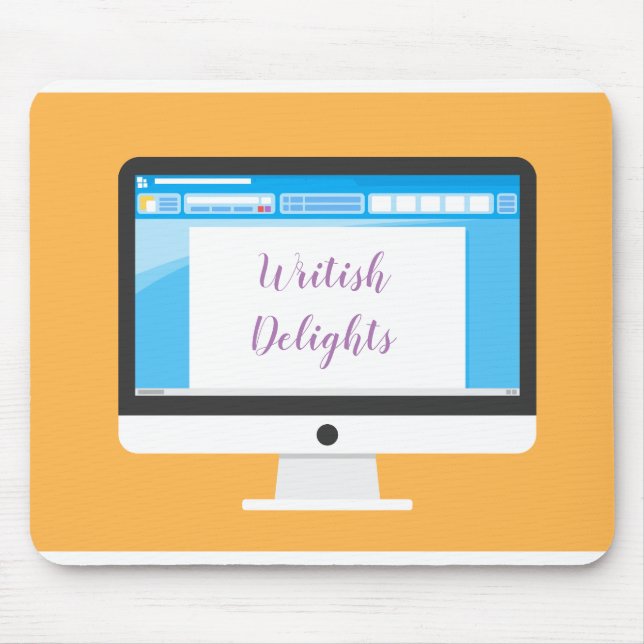 Writer at Work / Writish Delights (© Mira) Mouse Pad (Front)