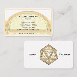 Writer / author antique classical business card
