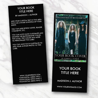 Writer Author Book Cover Large Bookmark or Rack Card