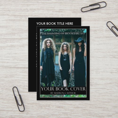 Writer Author Book Cover Promotion Large Business Card