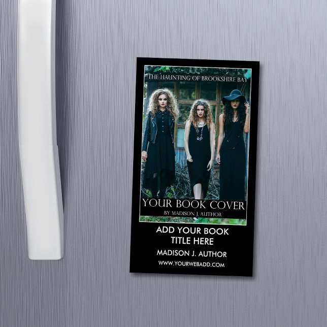 Writer Author Book Promotion Business Card Magnet (Customize to change text size, style, background color and more.)