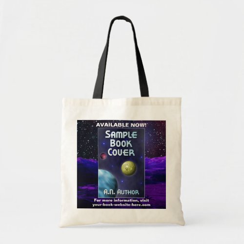 Writer Author Book Promotion Sci_Fi Alien Planet Tote Bag