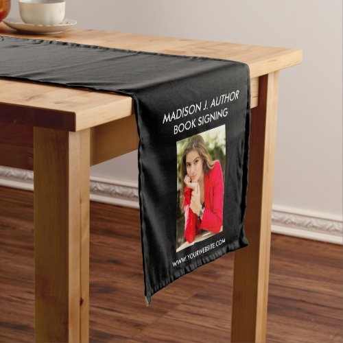 Writer Author Book Signing Black or Pick Color Medium Table Runner
