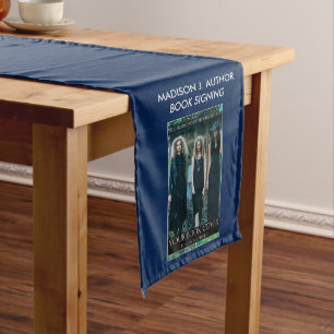 Writer Author Book Signing Blue or Pick Color Medium Table Runner