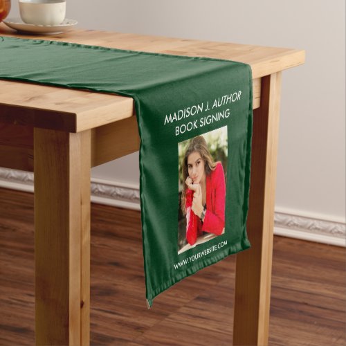 Writer Author Book Signing Green or Pick Color Medium Table Runner